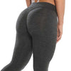 Womens High Waist Butt Scrunch Fitness Leggings