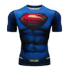 MMA Captain America Gym Sport t shirt Men T-Shirt Printed Anime Superman tshirt Tops Male Fitness Crossfit Compression Shirts