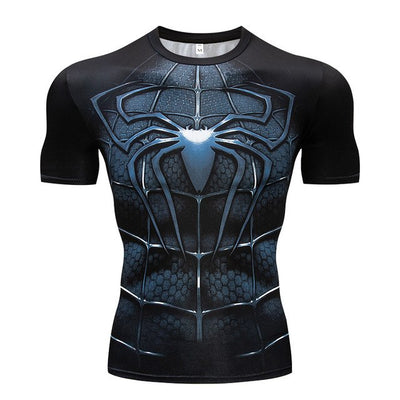 MMA Captain America Gym Sport t shirt Men T-Shirt Printed Anime Superman tshirt Tops Male Fitness Crossfit Compression Shirts