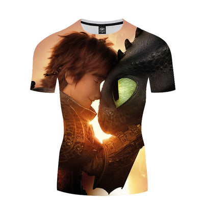 Men's How to Train Your Dragon Compression T-shirts