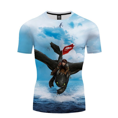 Men's How to Train Your Dragon Compression T-shirts